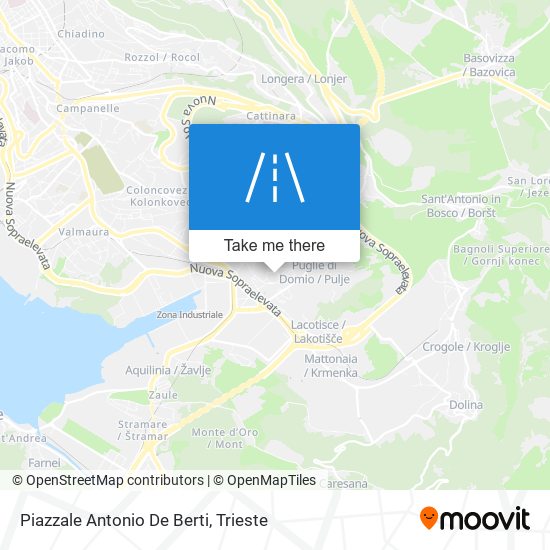 Piazzale Antonio De Berti map