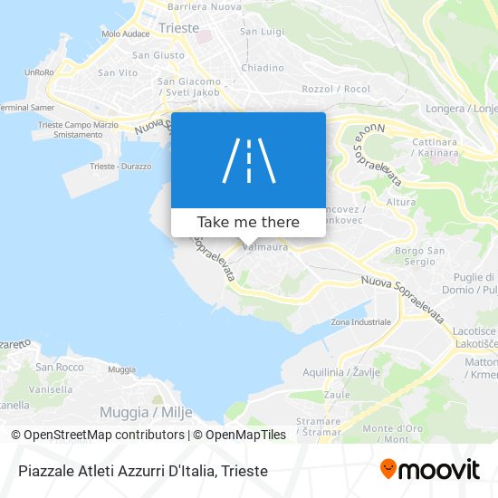 Piazzale Atleti Azzurri D'Italia map