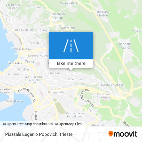 Piazzale Eugenio Popovich map