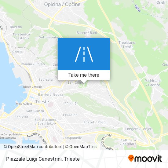 Piazzale Luigi Canestrini map
