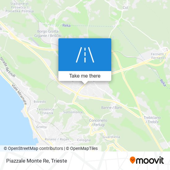 Piazzale Monte Re map