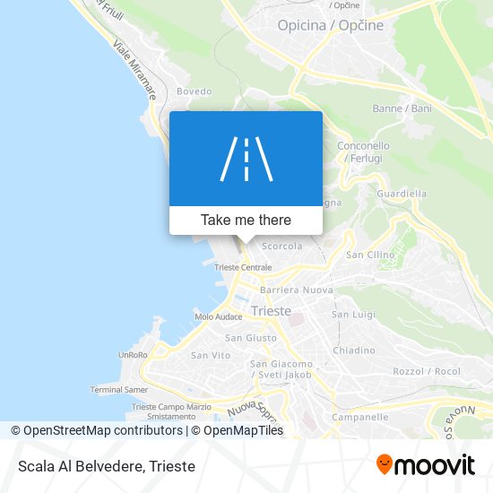 Scala Al Belvedere map