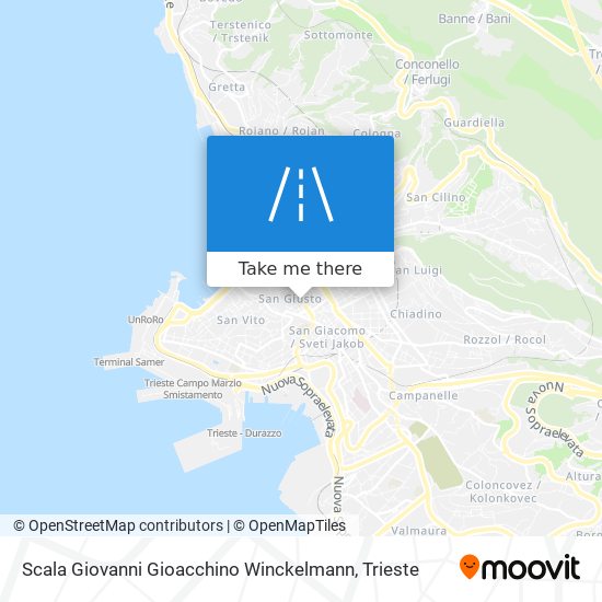 Scala Giovanni Gioacchino Winckelmann map