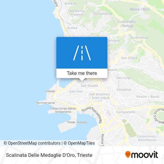 Scalinata Delle Medaglie D'Oro map