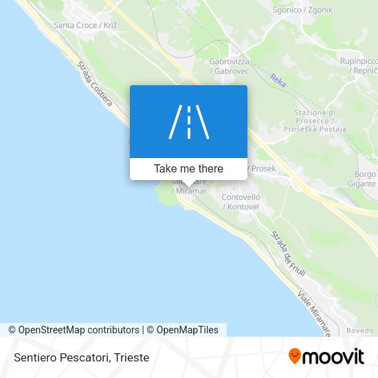 Sentiero Pescatori map