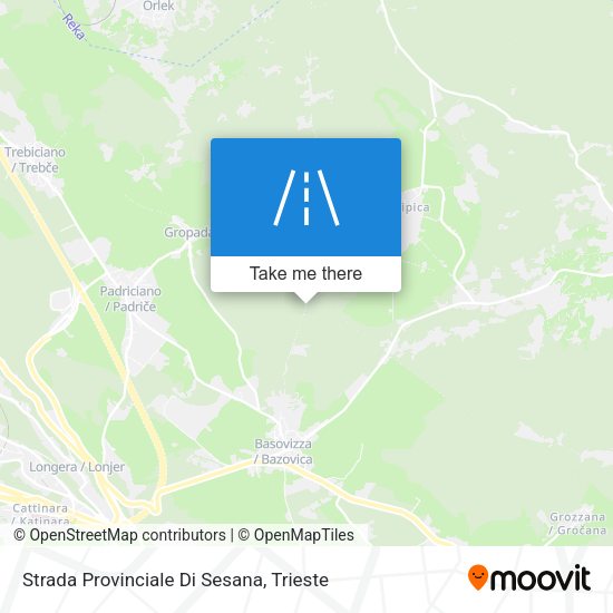 Strada Provinciale Di Sesana map