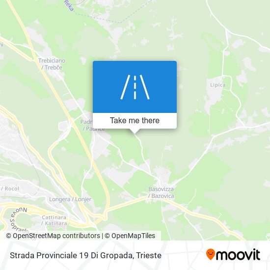 Strada Provinciale 19 Di Gropada map