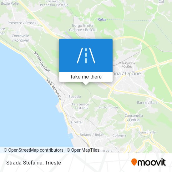 Strada Stefania map