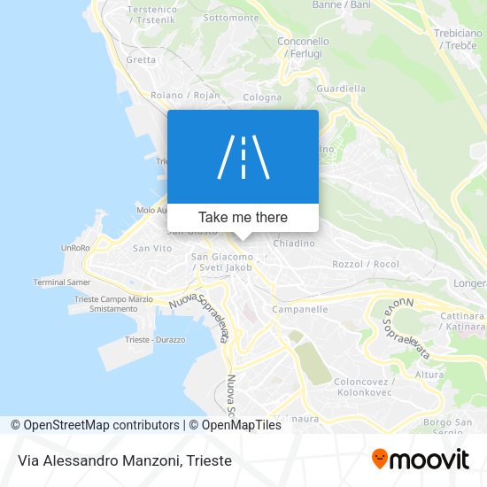 Via Alessandro Manzoni map