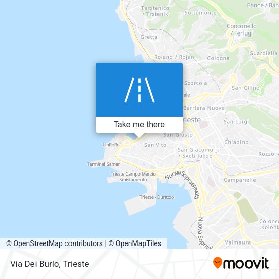 Via Dei Burlo map