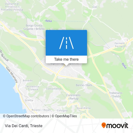 Via Dei Cardi map