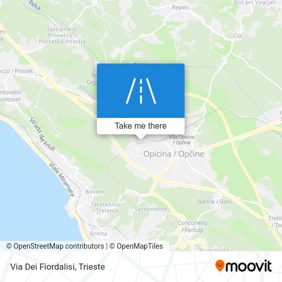 Via Dei Fiordalisi map