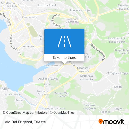 Via Dei Frigessi map
