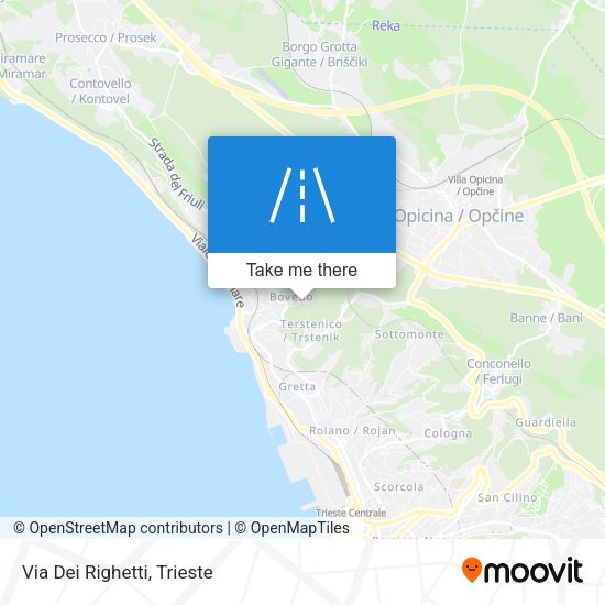Via Dei Righetti map