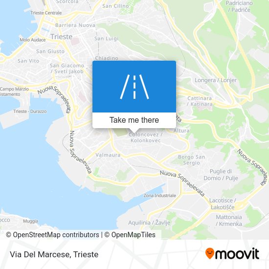 Via Del Marcese map