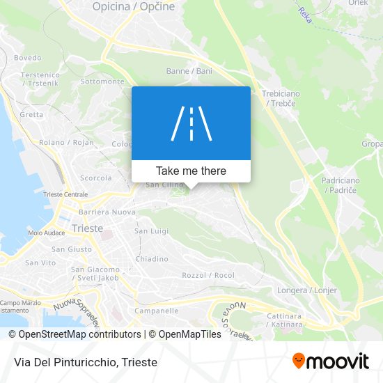 Via Del Pinturicchio map