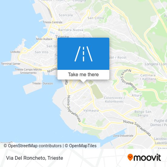 Via Del Roncheto map