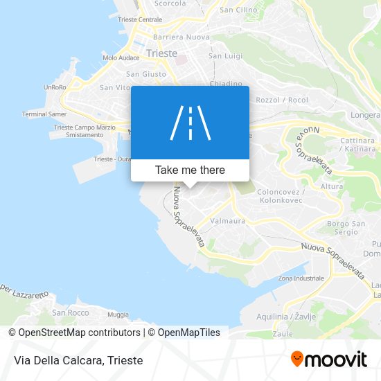 Via Della Calcara map