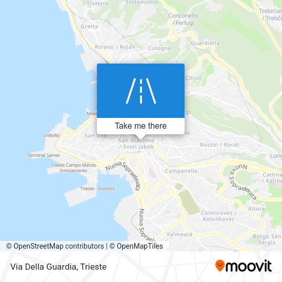Via Della Guardia map