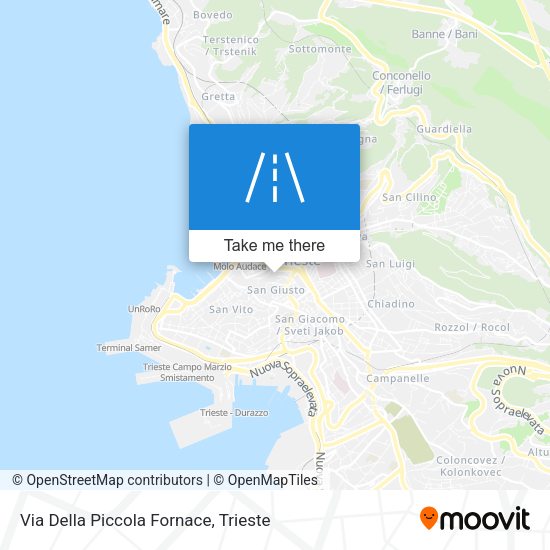 Via Della Piccola Fornace map