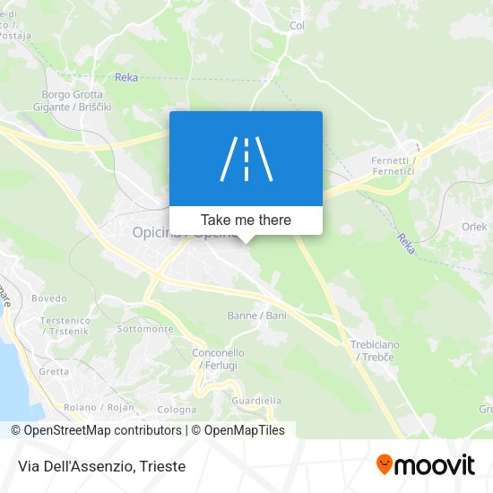 Via Dell'Assenzio map