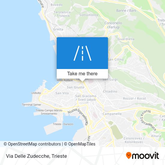 Via Delle Zudecche map
