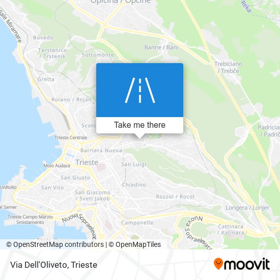Via Dell'Oliveto map