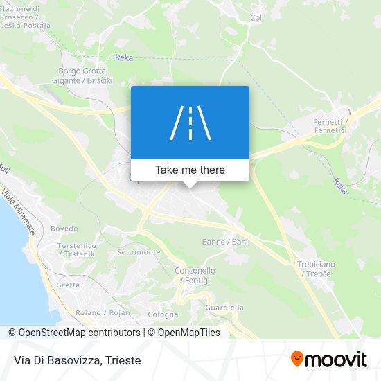 Via Di Basovizza map