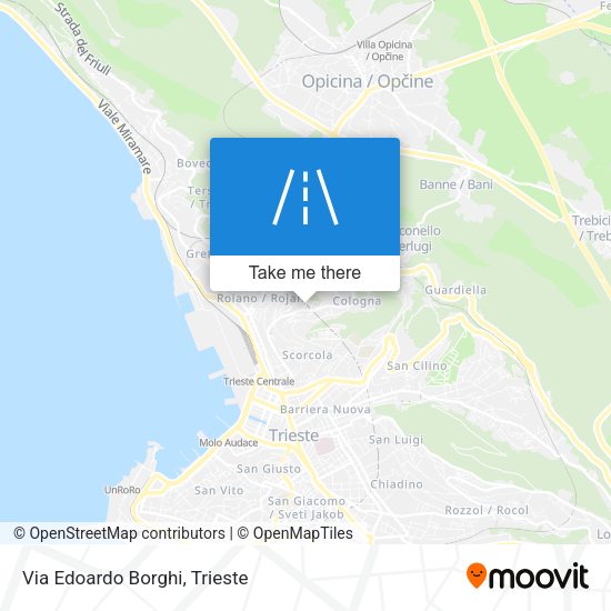 Via Edoardo Borghi map