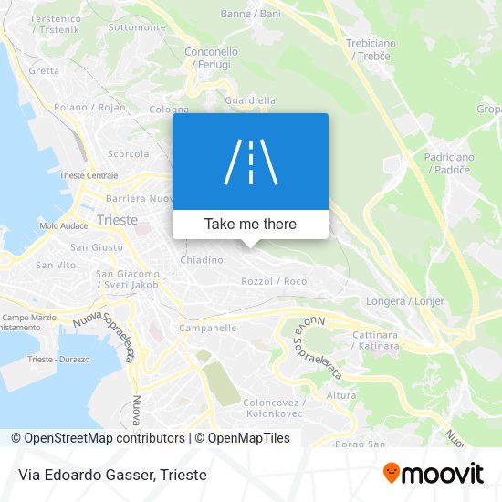 Via Edoardo Gasser map