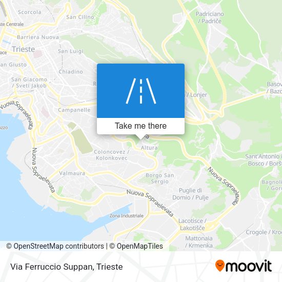 Via Ferruccio Suppan map
