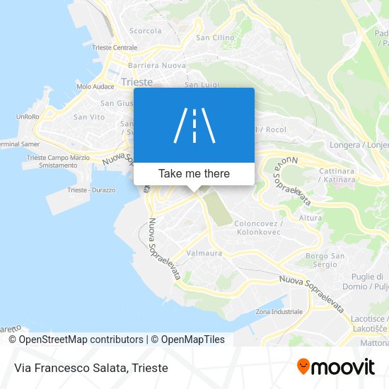 Via Francesco Salata map