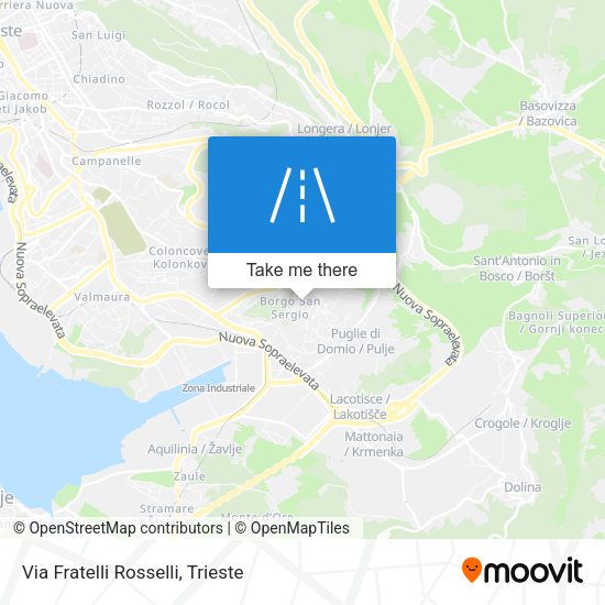 Via Fratelli Rosselli map