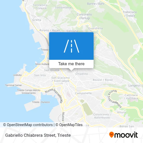 Gabriello Chiabrera Street map