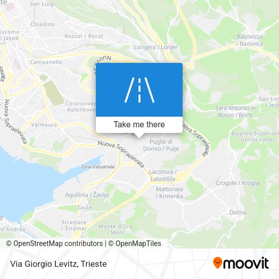Via Giorgio Levitz map