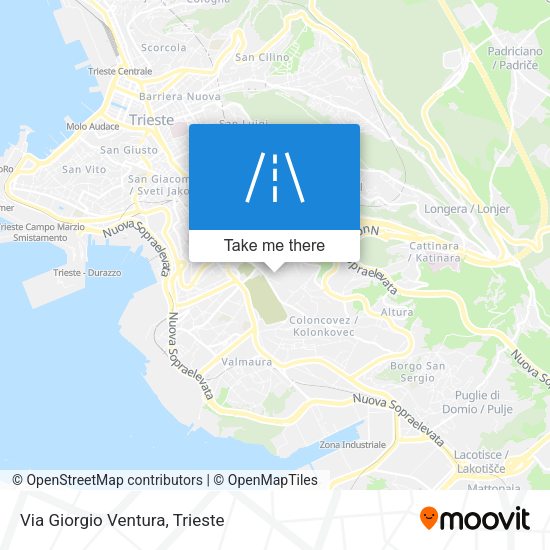 Via Giorgio Ventura map