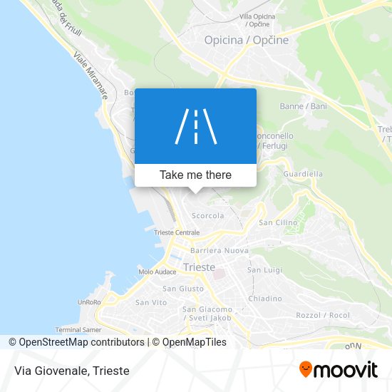 Via Giovenale map
