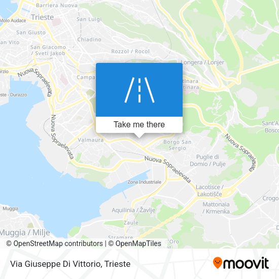 Via Giuseppe Di Vittorio map