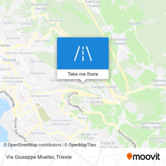 Via Giuseppe Mueller map