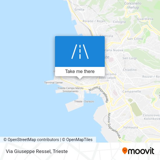 Via Giuseppe Ressel map