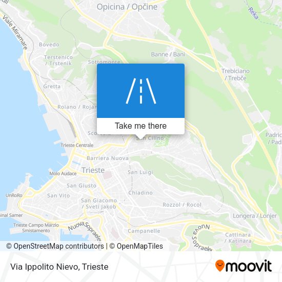 Via Ippolito Nievo map