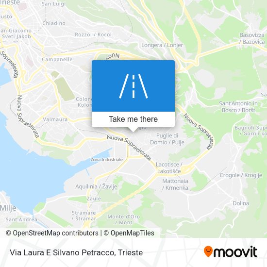 Via Laura E Silvano Petracco map