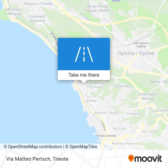 Via Matteo Pertsch map