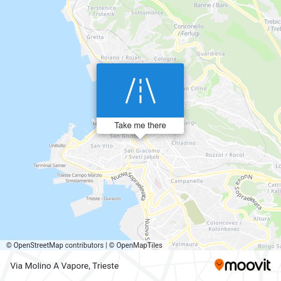Via Molino A Vapore map