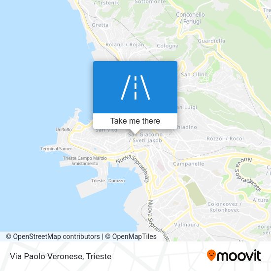 Via Paolo Veronese map