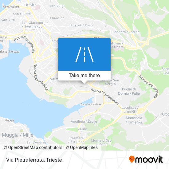 Via Pietraferrata map