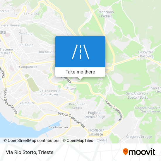 Via Rio Storto map