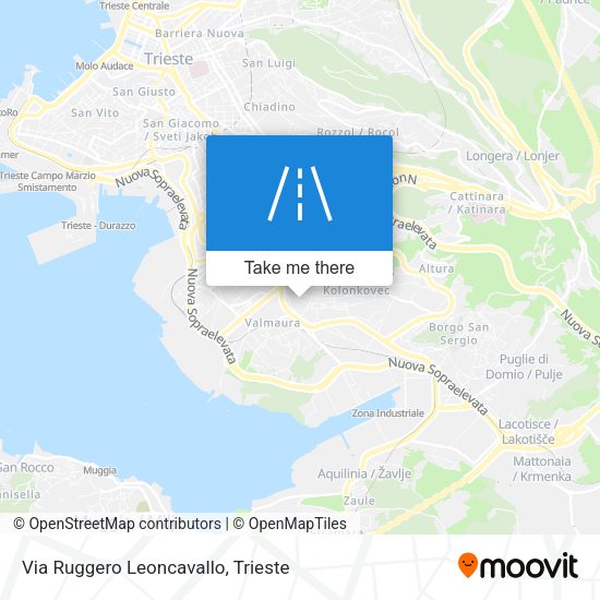 Via Ruggero Leoncavallo map