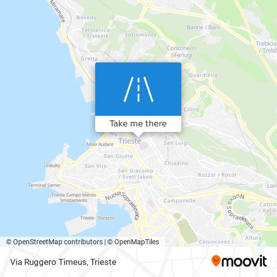 Via Ruggero Timeus map