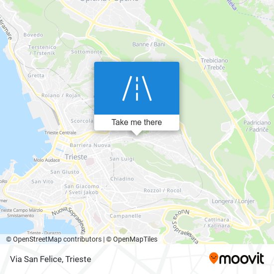 Via San Felice map